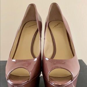 Brian Atwood Patent Leather Platforms